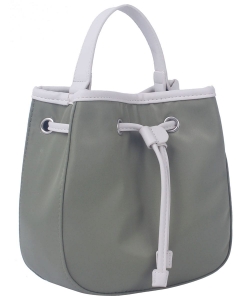 Nylon Drawstring Satchel GL-0156 SAGE